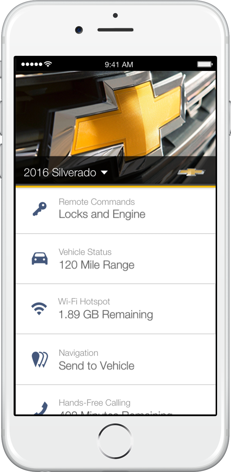 MyChevrolet Dashboard