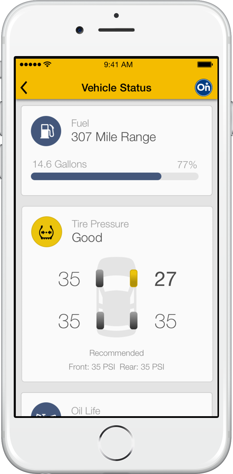MyChevrolet Vehicle Status