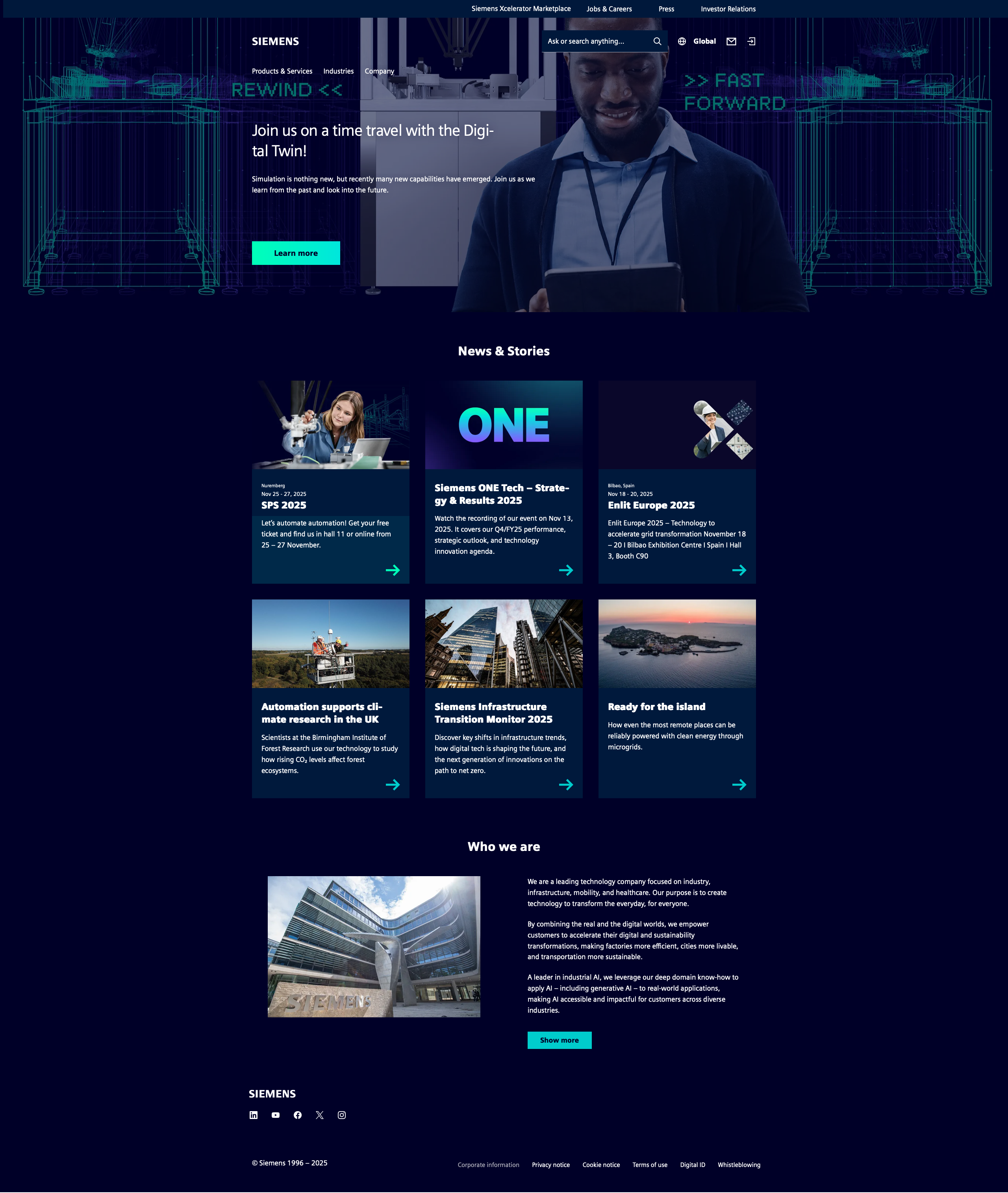 Siemens Global Homepage
